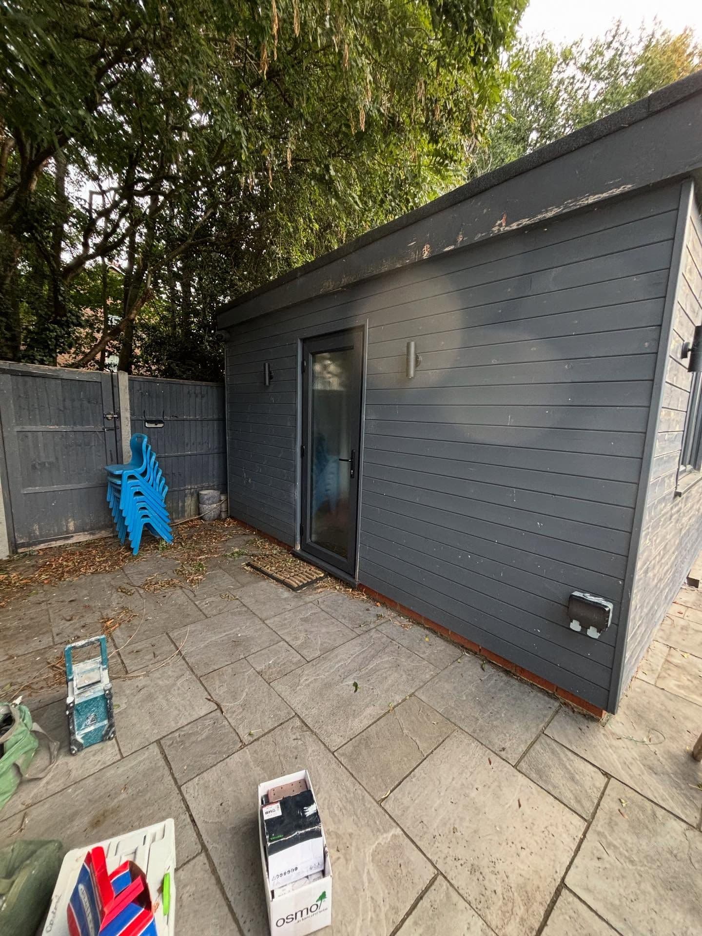 Exterior painting - garden room